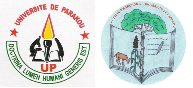 Enlarged view: Logos of the University of Parakou and its Agronomic Faculty